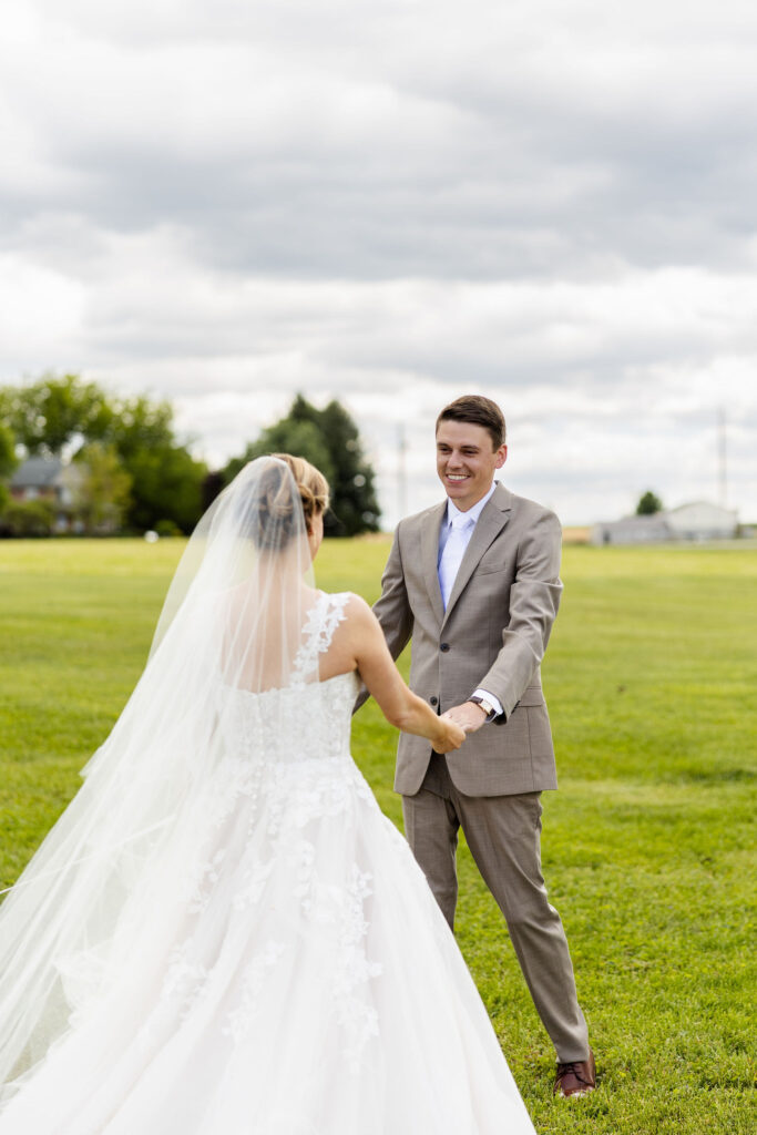 dog in wedding first look, lancaster pa