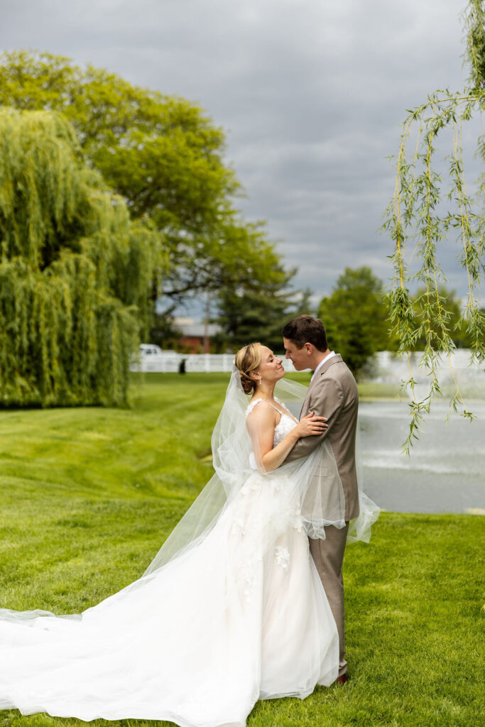 wedding portraits at the barn at silverstone in lancaster pa